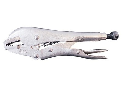 King Tony Straight Jaw Locking Pliers Adjustable Screw Nickel Finish Tool Taiwan