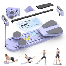 Portable Foldable Pilates Board Reformer Set 7-in-1 Home Workout