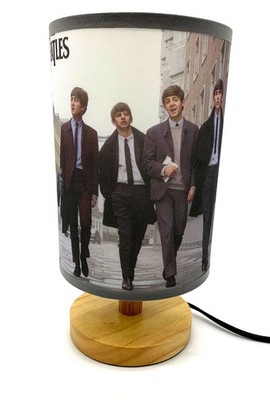 FDecor Table Lamp Bedside Night Light Beatles Wood Base Room Decoration or Gr...