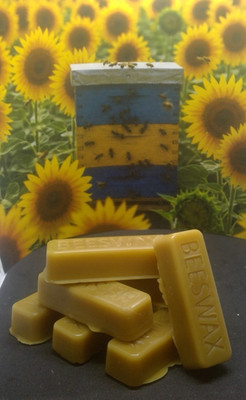 15-1 Oz Bars OF 100% Pure Ohio Beeswax Filtered  NO Additives, All Natural.