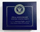2025 Navy 250th Anniversary American Eagle 1oz Silver Proof Coin w/ Box & COA