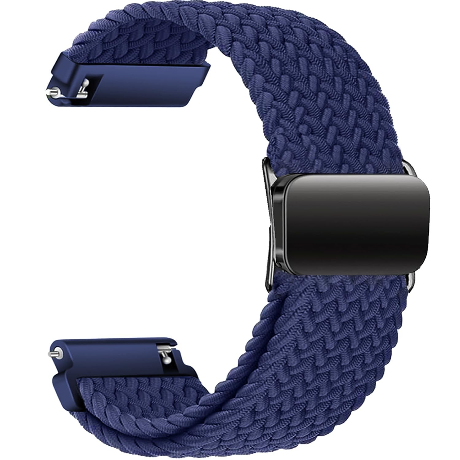 Bracelet montre 19mm anti-irritation en tissu tressé magnétique pour Veryfitpro ID205L GRV