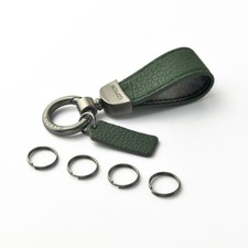 Unisex Luxury Top-Grain Sheepskin Keychain-Genuine Leather Strap Car Bag Charm