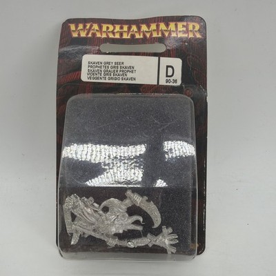 Games Workshop Citadel Warhammer Fantasy Skaven Grey Seer CLASSIC METAL RARE OOP