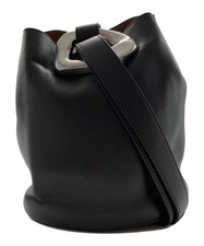 BOTTEGA VENETA Drops Small Bucket Bag Black TFB13313
