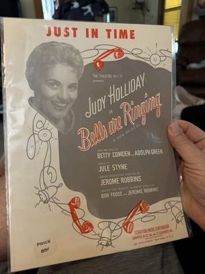 M  56 Stage Musical Sheet Music  Bells Are Ringing  JUDY HOLLIDAY  Just In Time 