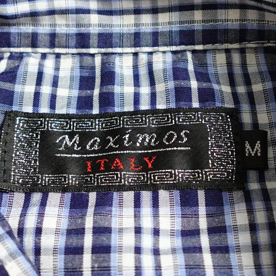 Maximos Italy Western Shirt Men's Medium Blue White Striped Pearl Snap Pockets! - Image 4 of 4