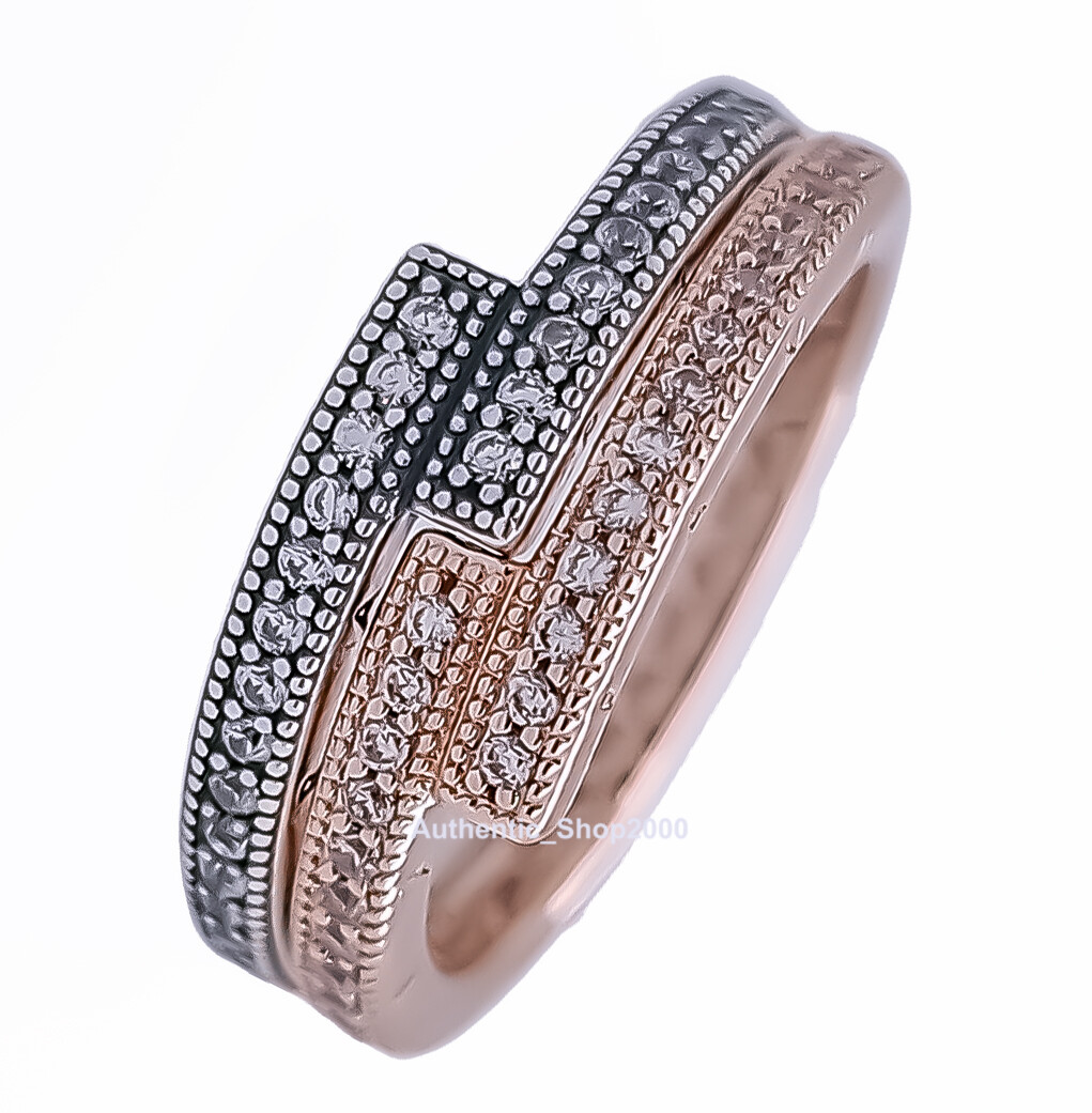 Buy NEW 100% Authentic PANDORA 925 Silver Sparkling Overlapping