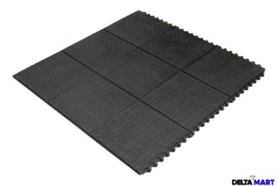 Ineinandergreifende Gummi Turnmatte 3''x3''(91x91cm) 16mm Delta Mart Gym Bodenbelag