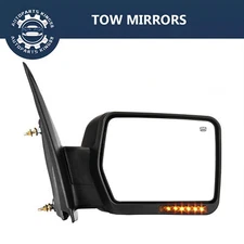 Passenger Right Side Tow Mirror for 07-14 Ford F150 Power Heated w/ Signal Light