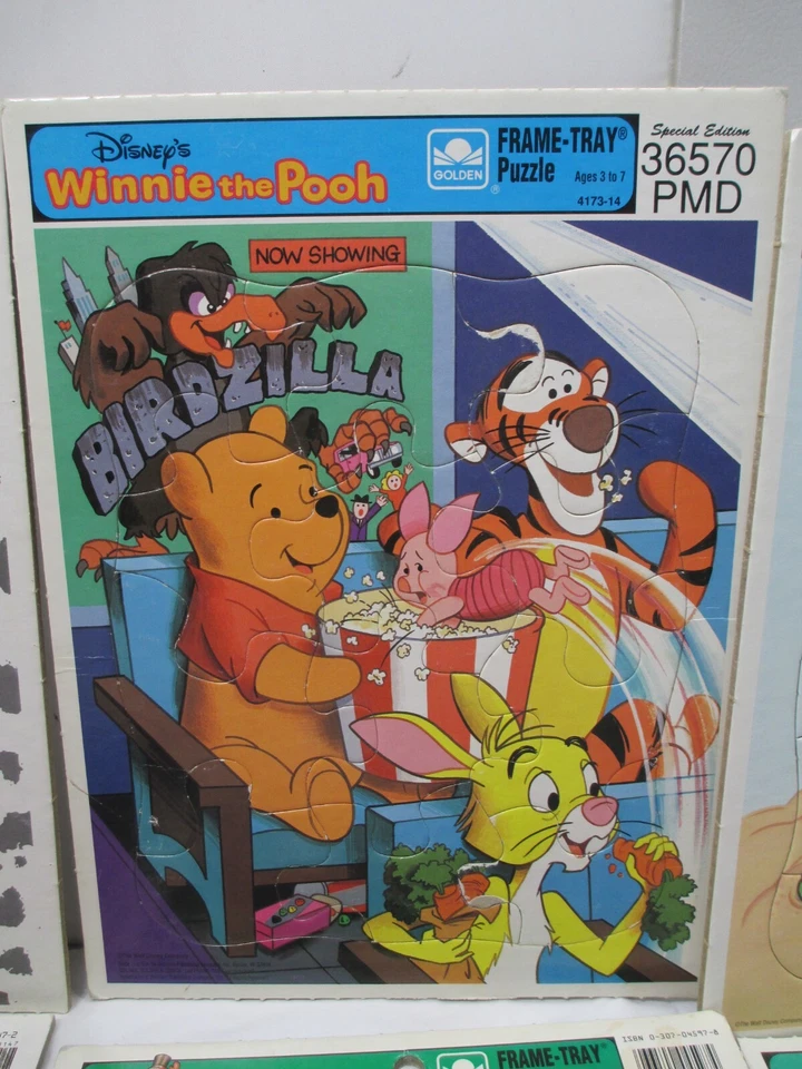Lote de rompecabezas bandeja marco Disney Dálmatas Aladdin Winnie Scooby Doo Frosty Foto 4 de 4
