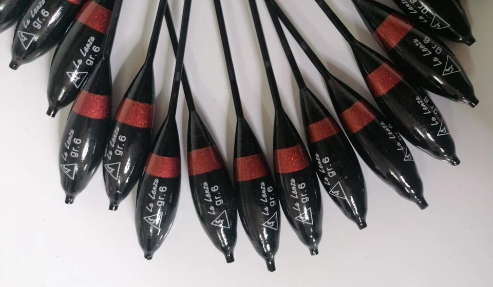 STOCK 19 GALLEGGIANTI LA LENZA BOMBARDA SBIRULINO AFFONDANTI GR. 6 col. NERO - Immagine 2 di 2