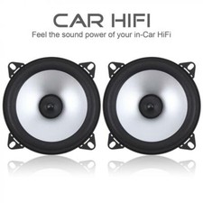 2x 4 Inch 60W 4Ohm 2 Way Car Audio Coaxial Speakers System 100Hz-20Khz Universal