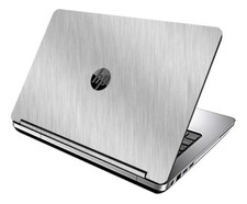 BRUSHED ALUMINUM Vinyl Lid Skin Cover fits HP Probook 640 G1 Laptop