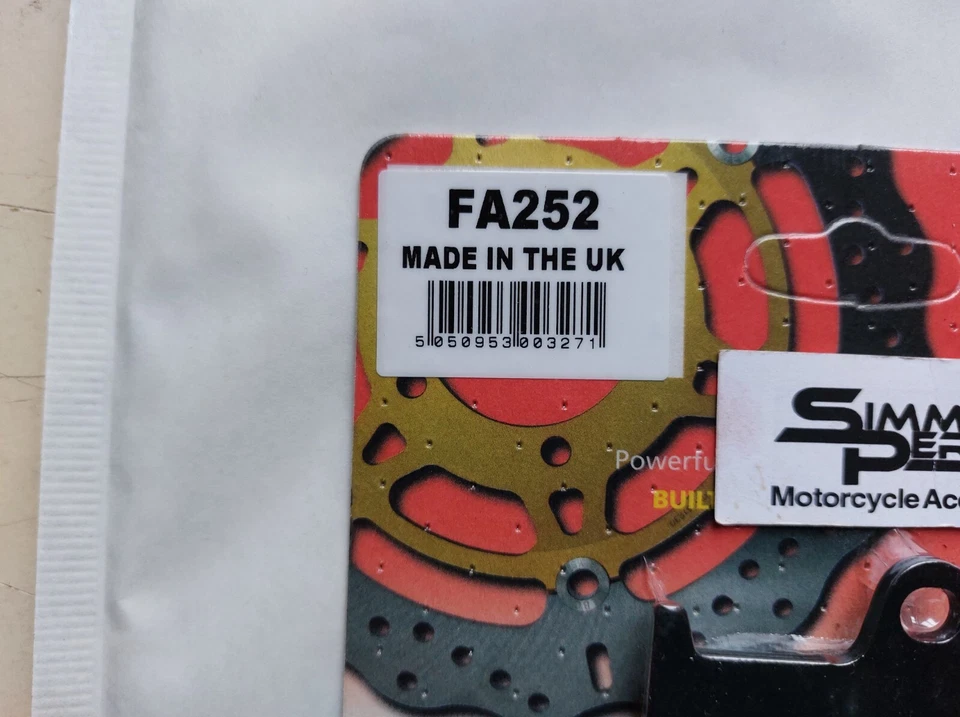 EBC Front Brake Pads Yamaha MT07 2014 2015 2016 2017 2018 2019 2020 2021 2022 - Image 3 of 4