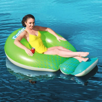 Schwimmring Schwimmliege Pool Schwimmsessel Luftmatratze Getränkehalter Bestway