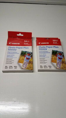 Canon Photo Paper Plus Glossy 4 x6  50 Sheets & One pack of 25 sheet (open pack)