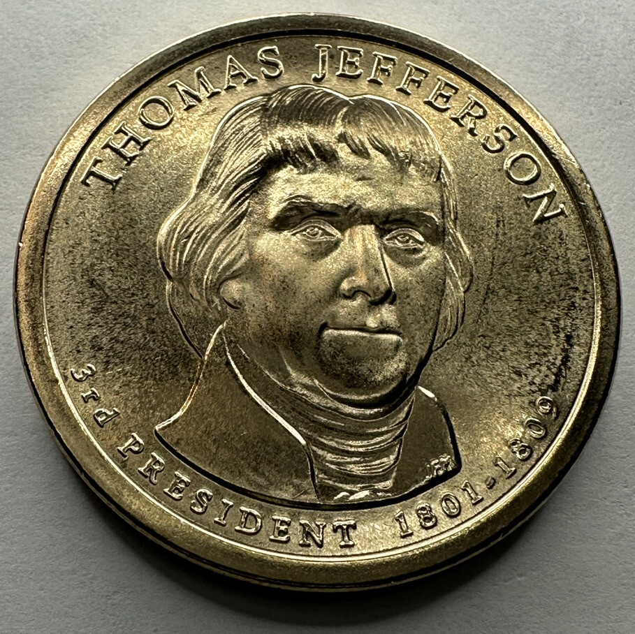 2007-D Thomas Jefferson Presidential $1 Dollar Coin from US Mint