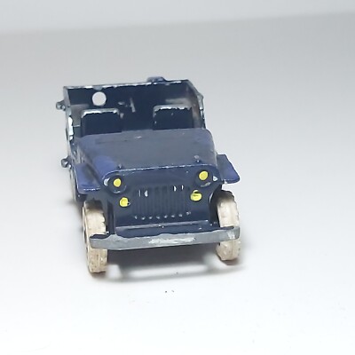RARE ++ FRANCE JOUET GEVARM 1:43 - JEEP WILLYS CAPOTE - A REPARER To
