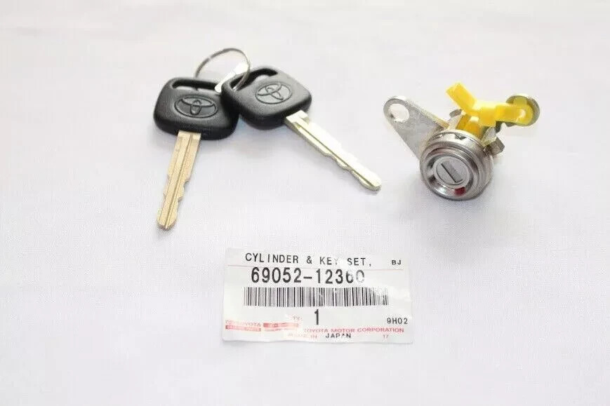 Toyota Genuine CYLINDER & KEY SET, DOOR LOCK, LH 69052 - 12360 | eBay