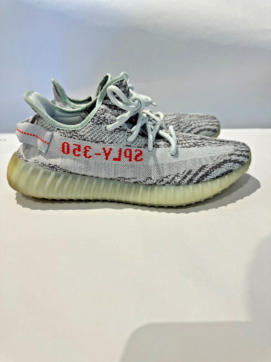 Adidas Yeezy Boost 350 V2 Blue Tint Size UK 9 worn once | eBay UK