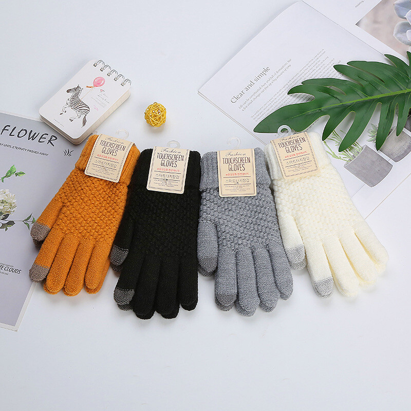 Women Men Winter Touch Screen Gloves Warm Fleece Glove Magic