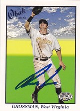 ROBBIE GROSSMAN WEST VIRGINIA POWER SIGNED CARD TWINS BRAVES TIGERS A'S ASTROS