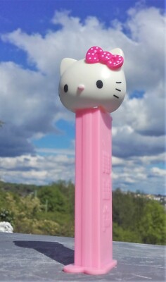 HELLO KITTY WHITE KATZE CAT Yūko Shimizu GEMARKT US PATENT HUNGARY PEZ SPENDER C
