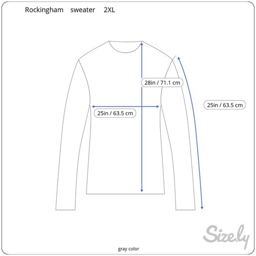 Maglione vintage Rockingham full zip grigio uomo 2XL acrilico made in Bangladesh - Foto 2 di 9