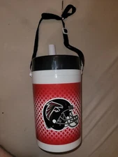 ATLANTA FALCON 35 OZ DRINKING THERMOS WITH CARRY STRAP