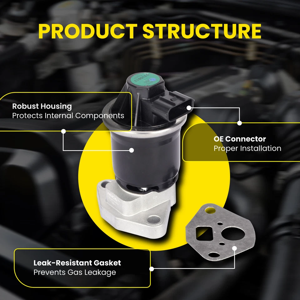 EGR Valve for 10-14 Honda Insight 1.3L 14-20 Honda Fit 12-15 Honda Civic 1.5L - Image 4 of 4