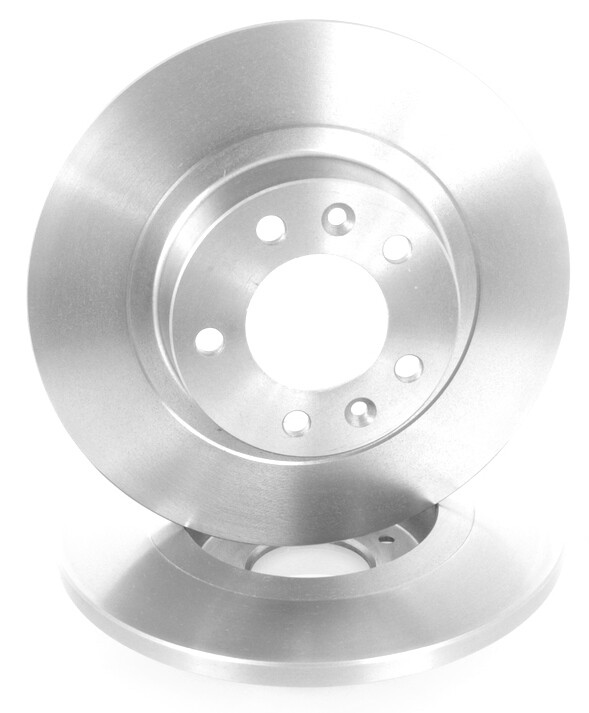 2x Solid Brake Discs Rear for CITROËN JUMPY 2007-, FIAT SCUDO 2007-, P