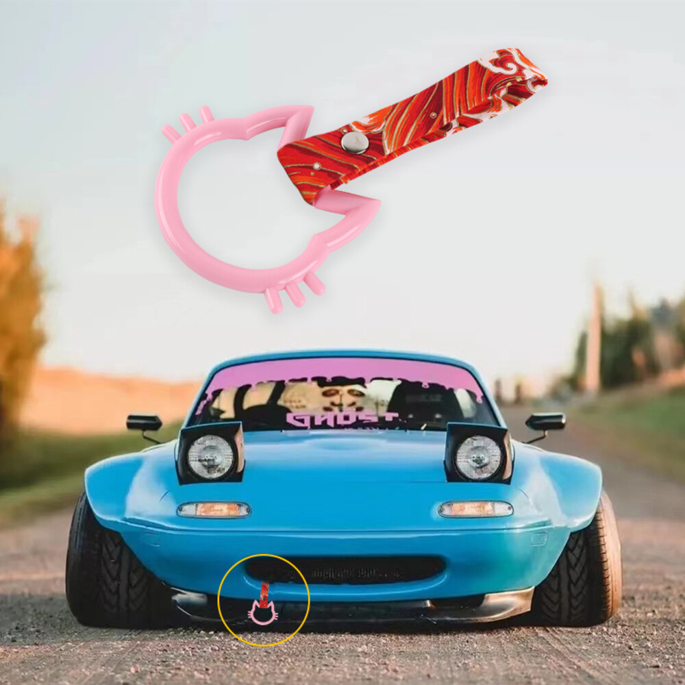 Japanese JDM TSURIKAWA Bosozoku Kitty PK Ring RD Waves Nylon Car