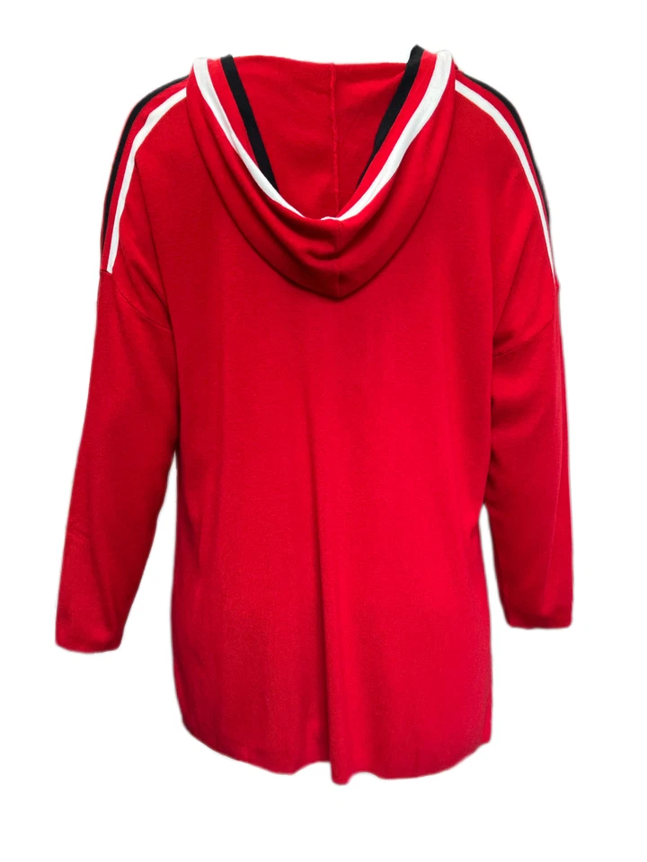 Marina Rinaldi Mujer Rojo Malva Punto Botón Frontal Cárdigan Talla L Nwot - Imagen 3 de 3