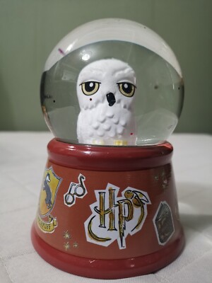      NEU Harry Potter Schnee/Vergoldet Kugel Hedwig Schneeeule
