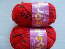 Stylecraft Allsorts super chunky wool blend yarn, Mischief, lot of 2 (49 yds ea)