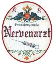 Nervenarzt Nostalgieschild