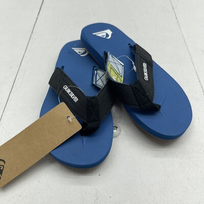 Quicksilver Carver Switch Sandals Blue Youth Boys Size 1 New