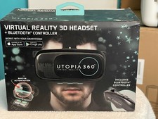 ReTrak - Utopia 360  Virtual Reality VR Headset w Bluetooth Controller New