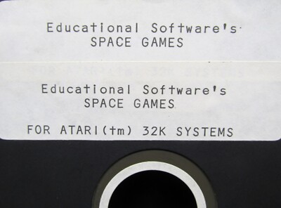 Space Games, Atari 32K 5.25 / 5 1/4'' Floppy Disk, Educational Software 1979