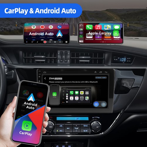10" Android 14 Apple Carplay Car Stereo GPS 4+64G For Toyota Corolla 2014-16 US - Bild 6 von 13
