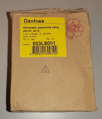 Danfoss 003L8001 ASV-PV DN15, Differenzdruckregler, neu