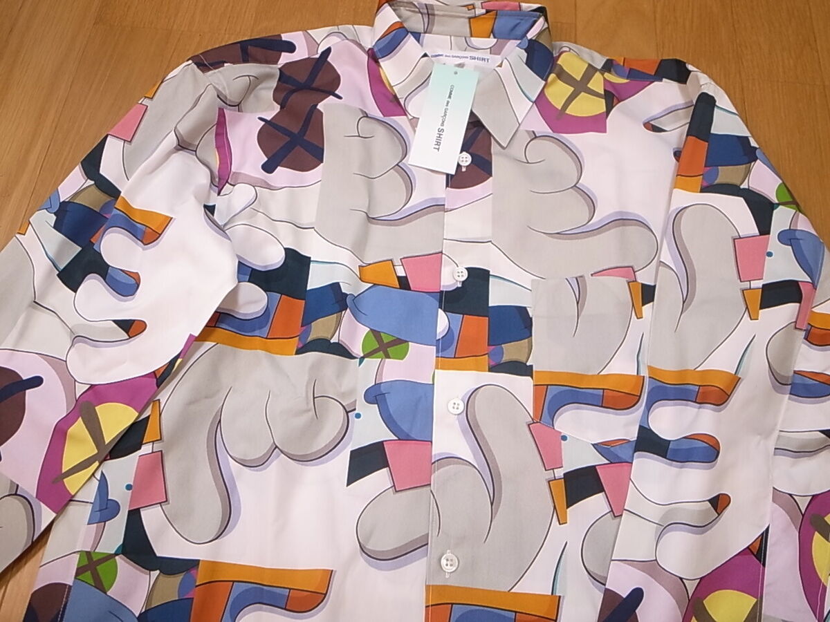 KAWS x COMME des GARCONS SHIRT HAND MULTI PRINT SHIRT CDG FH KAWS x COMME des GARCONS SHIRT HAND MULTI PRINT SHIRT CDG FH