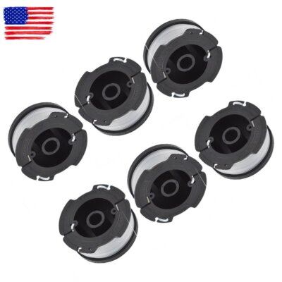 6-Pack Spool Line For Black&Decker String Trimmer AF-100-3ZP Weed Eater 30ft