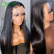 Straight Malaysian Hair HD Full Lace Human Hair Wig Pre Plucked 5x5 Silk Top Wig