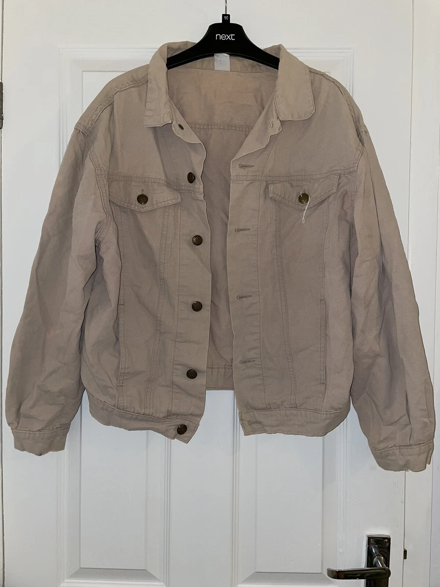 Beige shop denim jacket