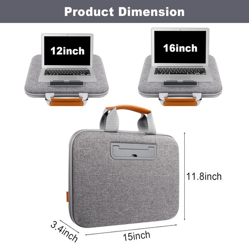Portable Ergonomic Lap Desk with Storage for Laptops Up to 15.6 Inches - Bild 4 von 9