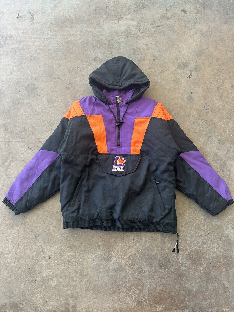 Vintage Phoenix Suns Starter Puffer Jacket vtg XL hood half Vintage Phoenix Suns Starter Puffer Jacket vtg XL hood half