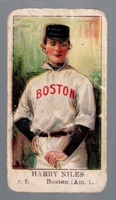 Registration Error 1910 E91 E91C American Caramel HARRY NILES, Boston - Set C