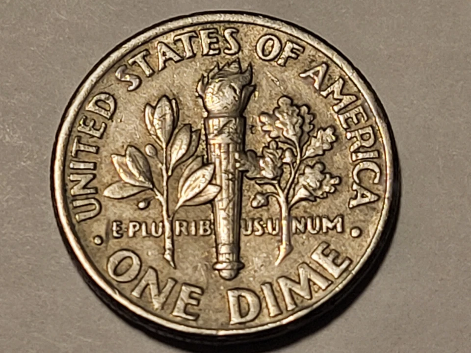 1991-P Roosevelt Dime - Major DIE Chip Errors - RARE One of a kind!! - Image 3 of 3